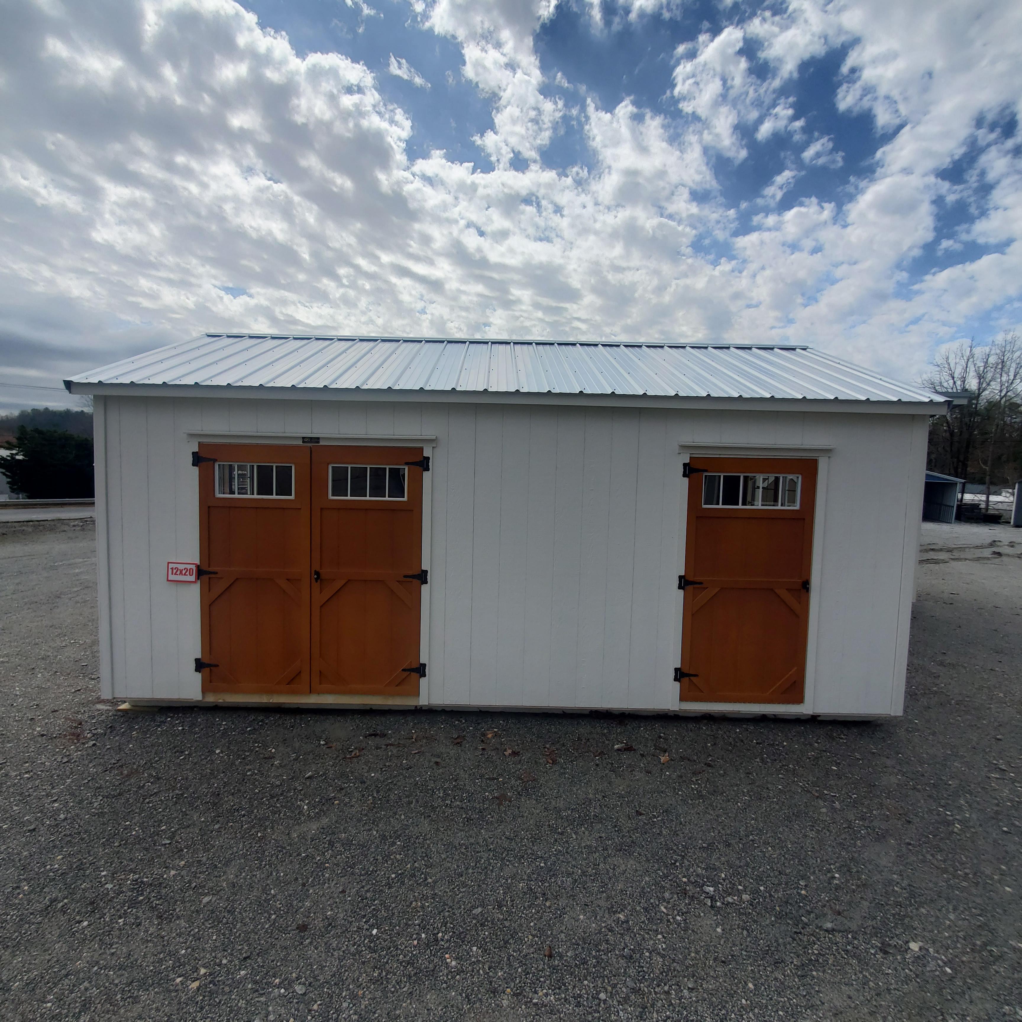 :Image: 12x20 Cottage Shed - 040224BW1